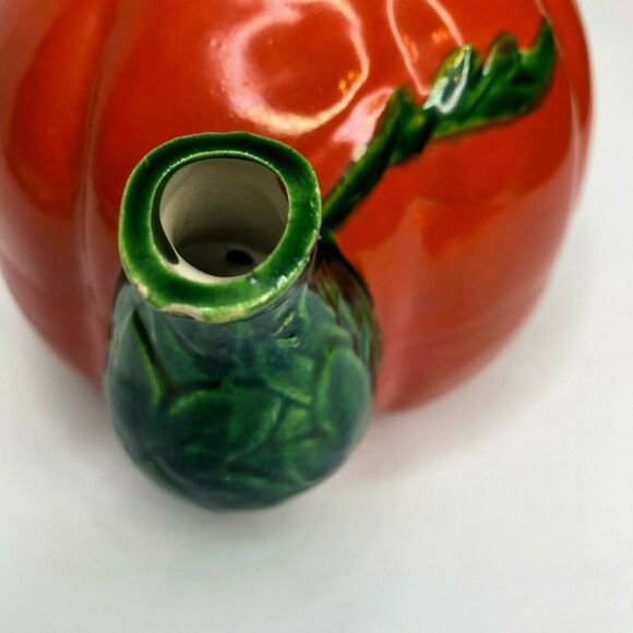 Vintage Maruhon Ware Tomato teapot hand painted tea pot and lid Occupied Japan - Picture 4 of 10